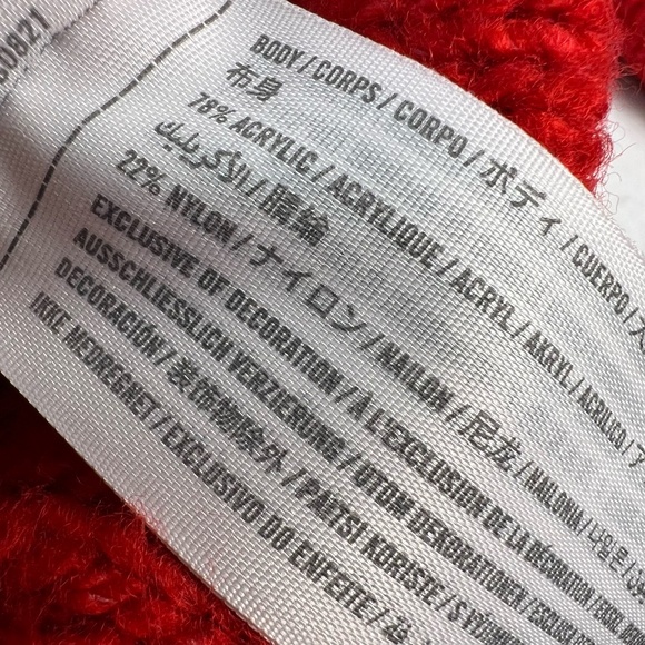 Abercrombie & Fitch Red Sweater Womens XS Cable Knit Fisherman Christmas Holiday - Picture 8 of 9